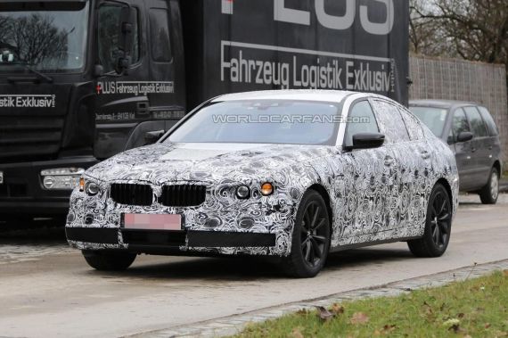 宝马5系插电混动版谍照