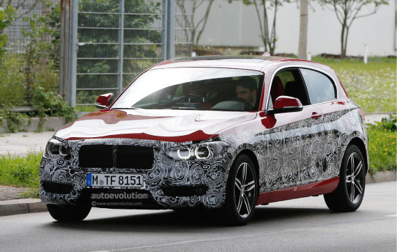 宝马改款1系的最新路试谍照