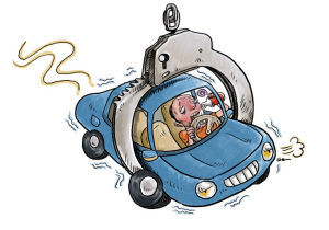 男子醉驾追尾后竟睡着 目击者:还打呼噜