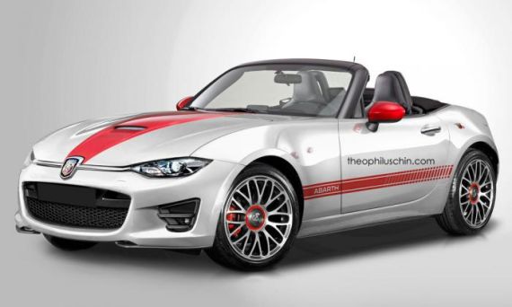 Abarth Roadster rendering Abarth Roadster rendering