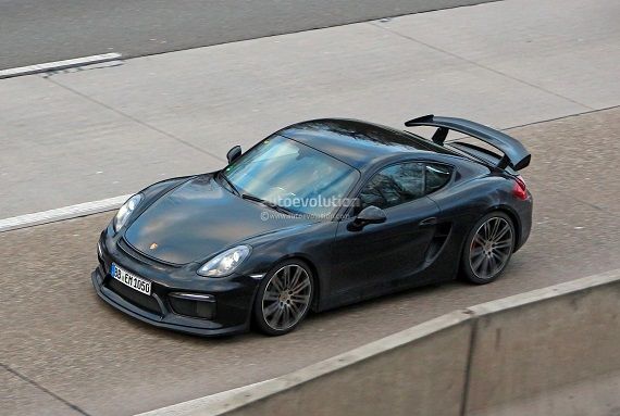 2015新款保时捷凯曼GT4无伪装谍照