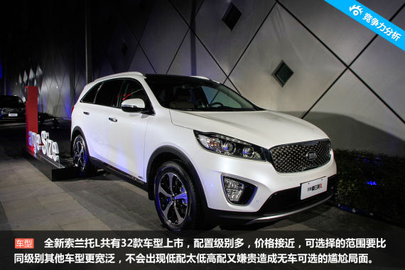 起亚全新索兰托L竞争力分析 起亚全新索兰托L竞争力分析