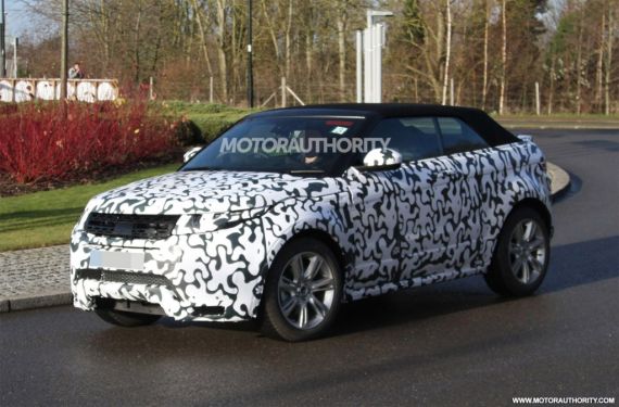 揽胜极光敞篷版谍照