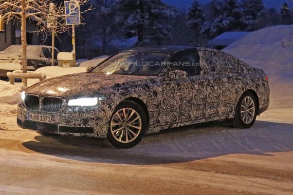 宝马7系最新谍照