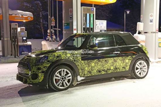 MINI JCW敞篷版谍照曝光 或明年上市