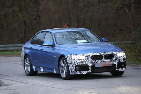 BMW 3-Series facelift spy photo BMW 3-Series facelift spy photo