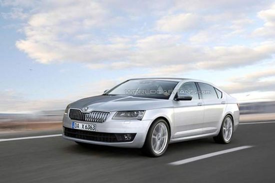 全新斯柯达速派假想图曝光 2月亮相