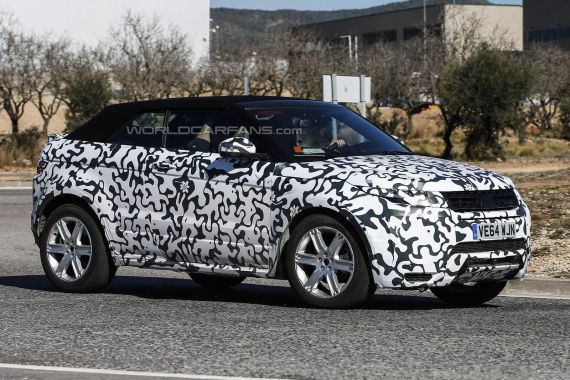 路虎揽胜极光敞篷版再曝谍照 路虎揽胜极光敞篷版再曝谍照