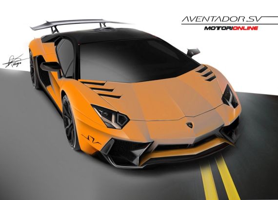 兰博基尼Aventador SV假想图