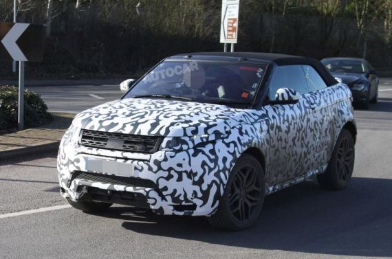 路虎揽胜极光敞篷版谍照