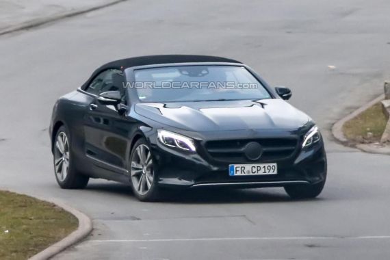 奔驰S级敞篷版曝新谍照