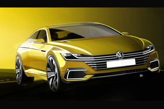 大众发布全新概念车设计草图