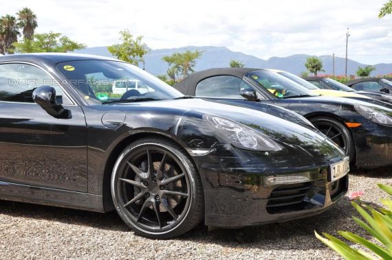 改款保时捷Boxster/Cayman谍照 