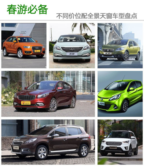 春游必备 不同价位配全景天窗车型盘点