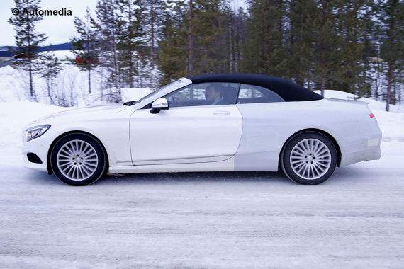 奔驰S级敞篷车谍照