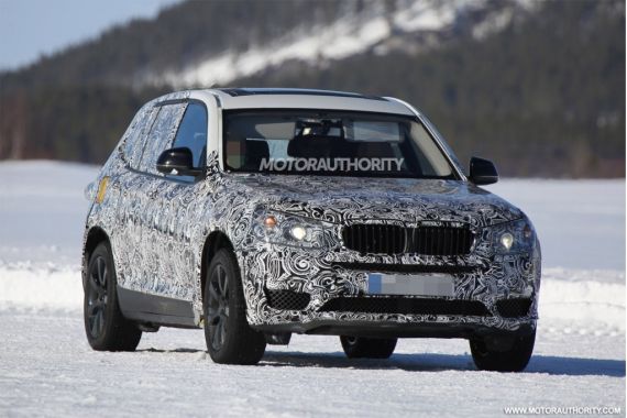 新一代宝马X3的测试谍照