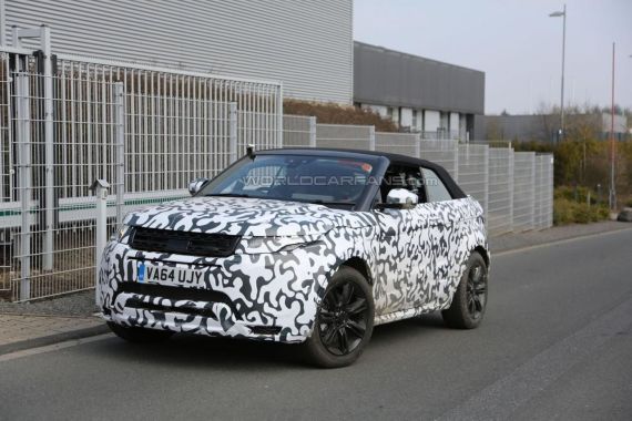 揽胜极光敞篷版谍照