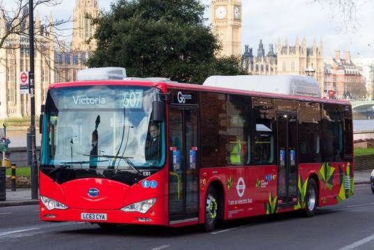 前期在英国试运营的比亚迪K9