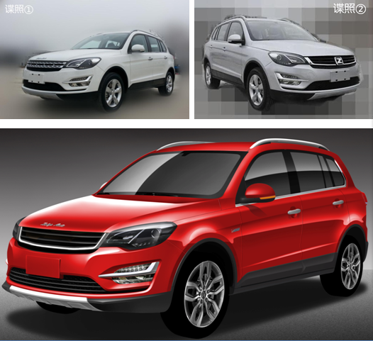 众泰全新A级SUV定妆照