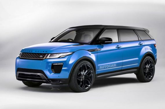 Range Rover Evoque Plus render Range Rover Evoque Plus render
