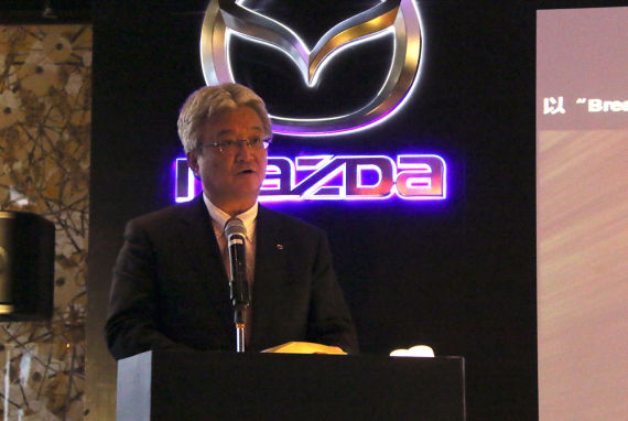 马自达汽车株式会社专务执行董事兼马自达(中国)董事长稻本信秀 马自达汽车株式会社专务执行董事兼马自达(中国)董事长稻本信秀