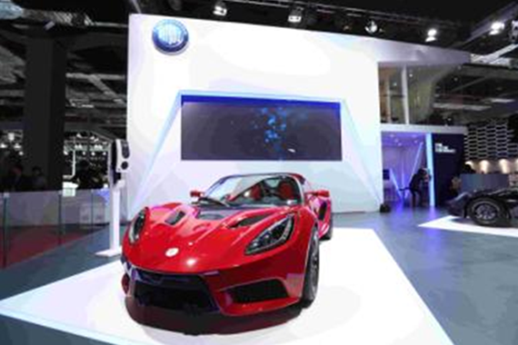 底特律电动汽车SP:01 亮相上海国际车展