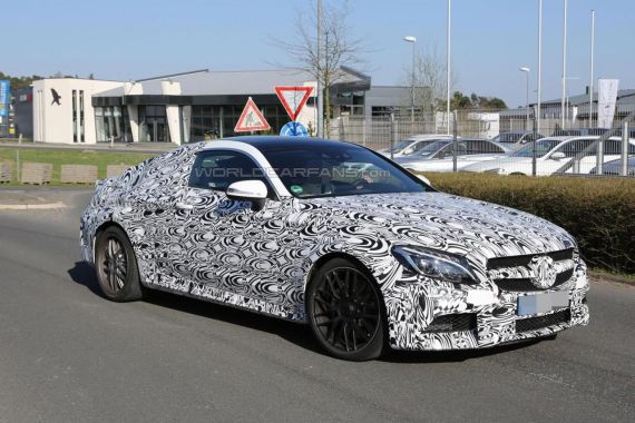 奔驰C63AMG Coupe谍照 奔驰C63AMG Coupe谍照