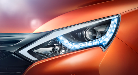 双冠版车型LED大灯