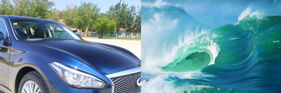 水波纹式中网与双波浪发动机盖源自于海浪的曲线。 水波纹式中网与双波浪发动机盖源自于海浪的曲线。