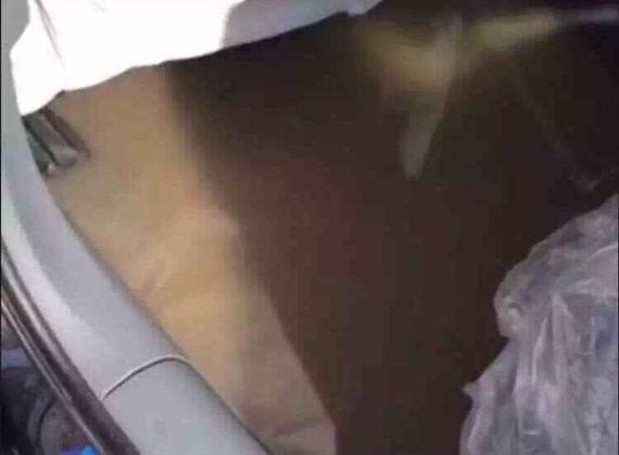 长春暴雨 奥迪新车停车场遭水泡 长春暴雨 奥迪新车停车场遭水泡