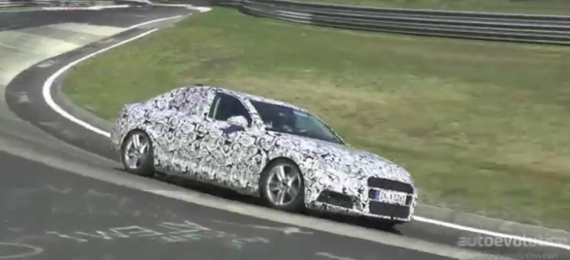 新一代奥迪A4纽博格林路试谍照