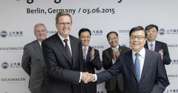 大众与上汽签署EV协议 将投产逾15款EV