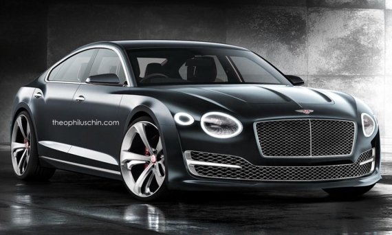 宾利四门Coupe假想图