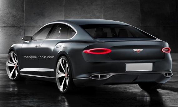 宾利四门Coupe假想图