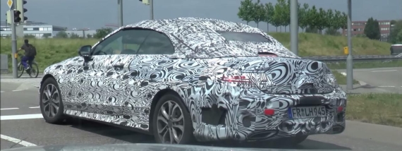 奔驰新C级敞篷版最新谍照