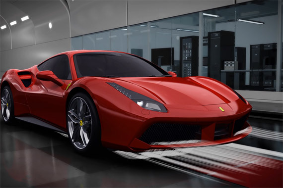 视频：法拉利488G TB空气动力学设计