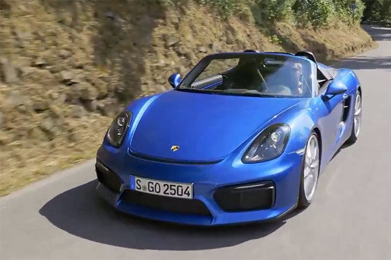 视频：保时捷Boxster敞篷版山路驾驶实拍