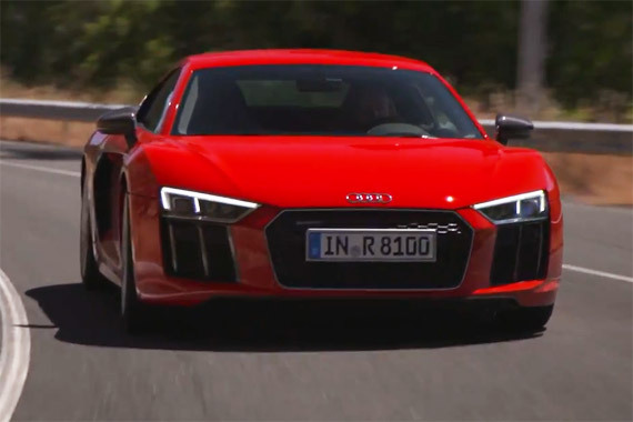 视频：2016款奥迪R8 V10公路实拍