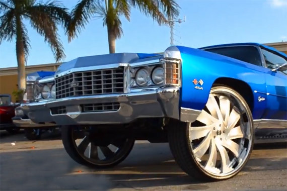 视频：浮夸的改装party 巨型轮毂改装聚会