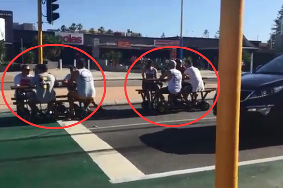 视频：不相信眼睛！这样的餐桌车没见过