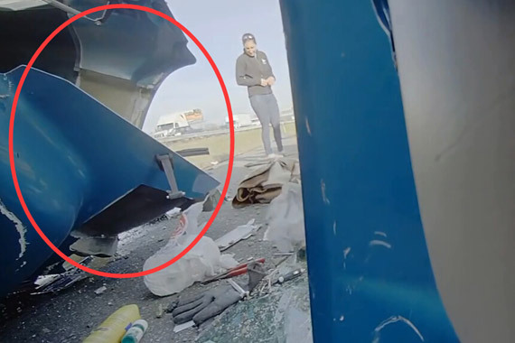 视频：要“减肥”的大货车！超载致翻车