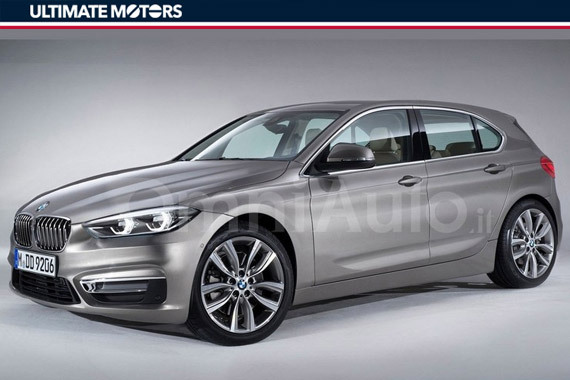 全新宝马1系两厢版假想图 采用前驱系统