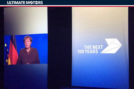 宝马百年华诞庆典 德国总理默克尔致辞