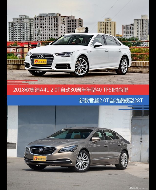 价格相同风格迥异 奥迪A4L与君越选谁更适合