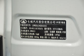 2016款哈弗H1 1.5L手动舒适型红标