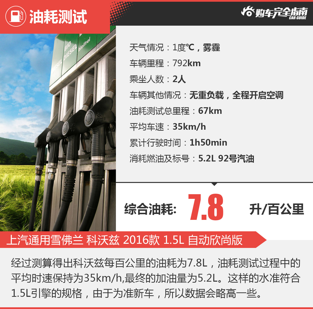 上海通用雪佛兰 科沃兹 2016款 1.5L自动欣尚版