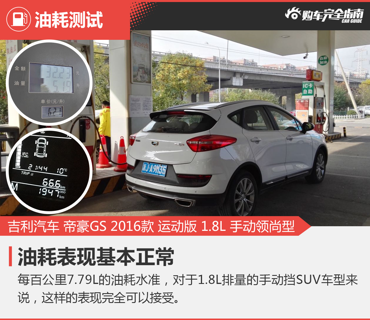 帝豪GS 2016款 运动版 1.8L 手动领尚型