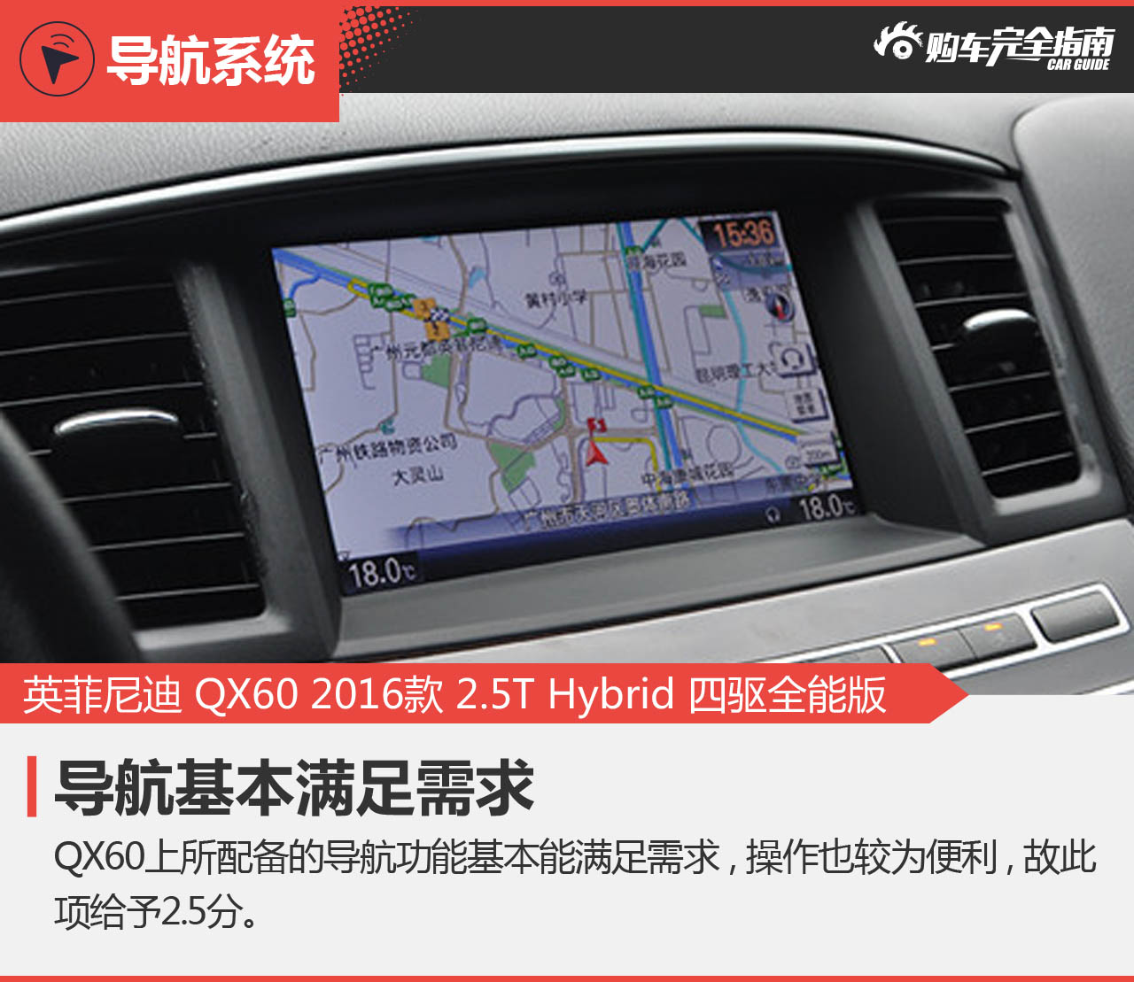 英菲尼迪 QX60 2016款 2.5T Hybrid 四驱全能版