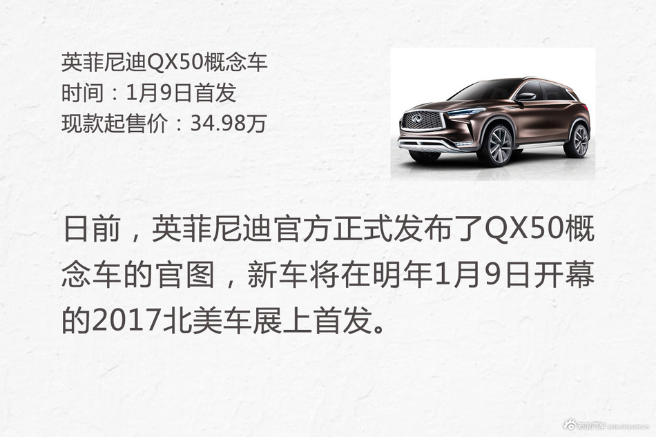 11月新浪报价 英菲尼迪QX50最高直降10.04万
