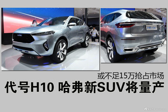 代号H10 哈弗全新SUV将量产 或不足15万抢占市场